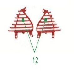 Yuki YK-13 Panther İç Dizlik Havalandırma Grenajı Takım