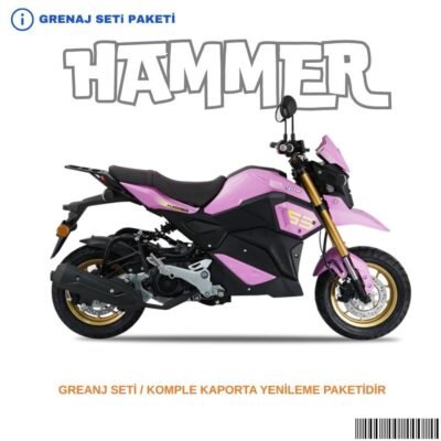 Yuki Hammer Grenaj Seti Pembe 9 Parça