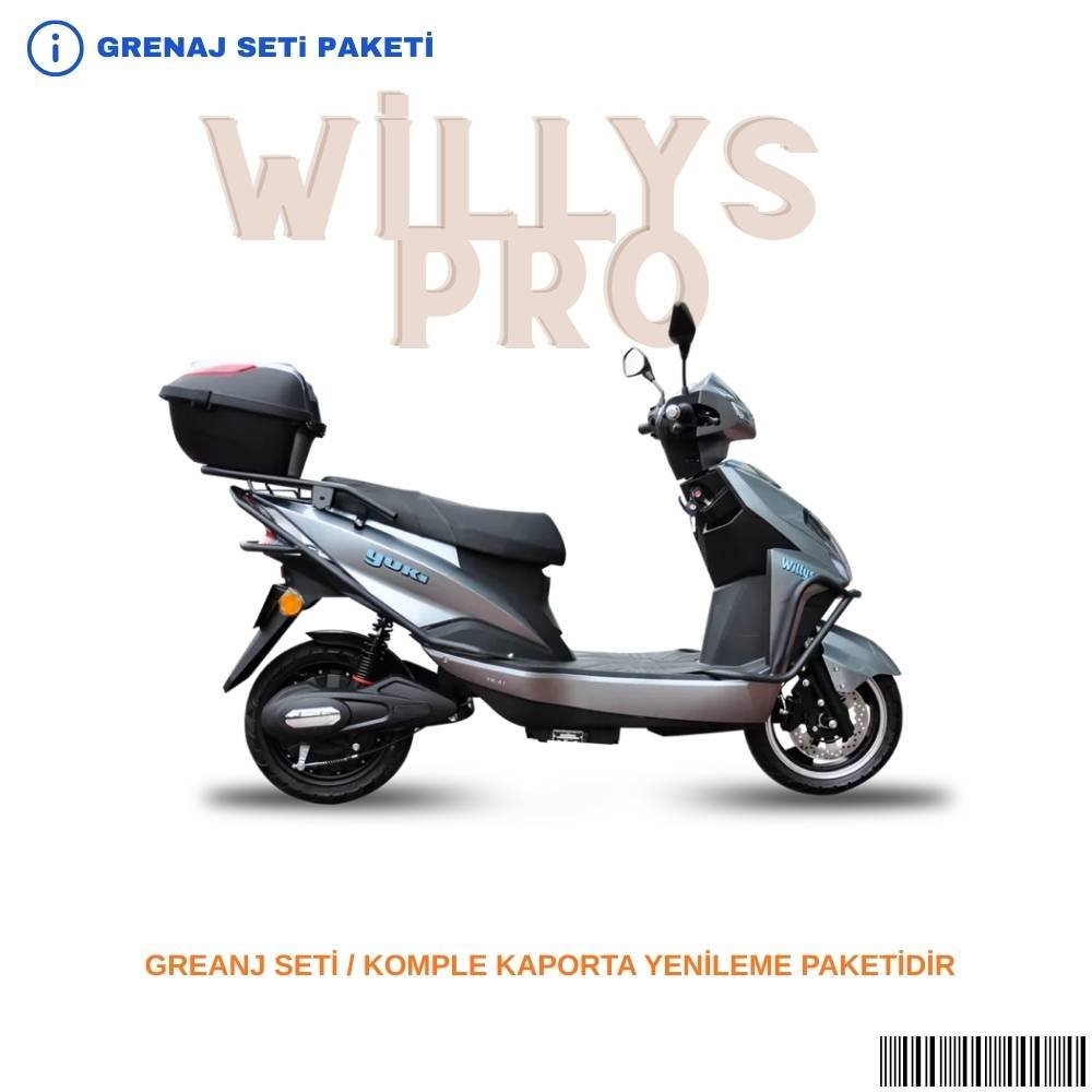 Yuki Willy Pro Grenaj Seti Gri 11 Parça