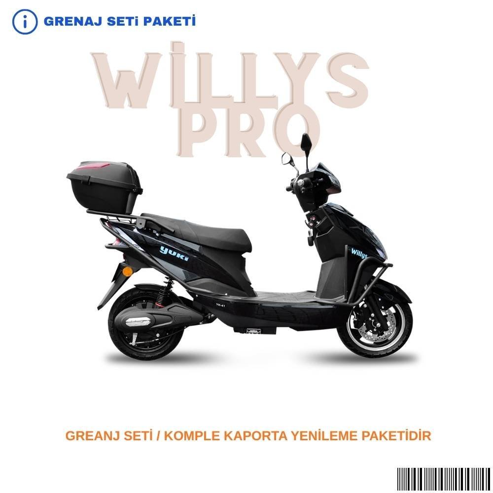 Yuki Willy Pro Grenaj Seti Siyah 11 Parça