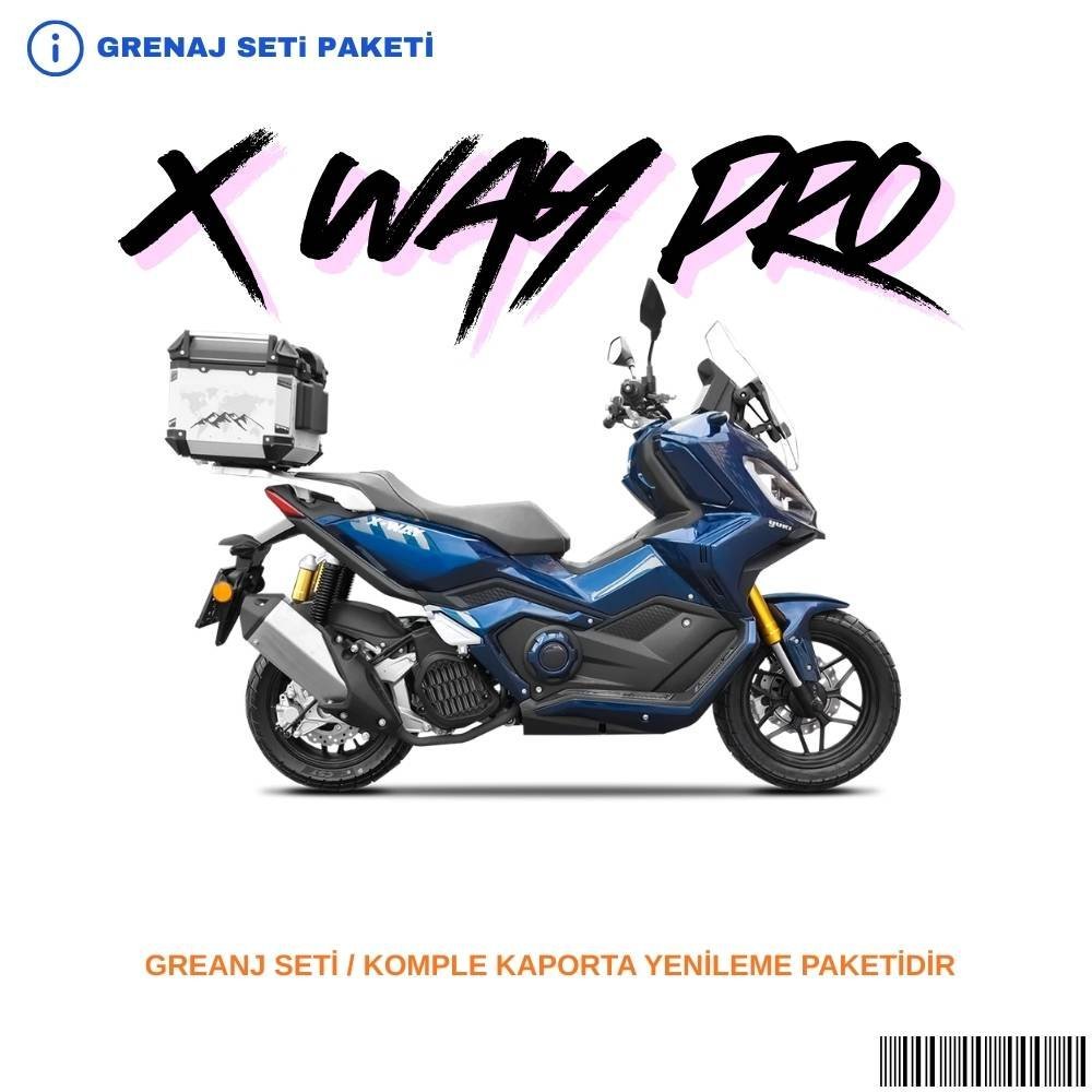 Yuki X Way Pro Grenaj Seti Mavi 11 Parça